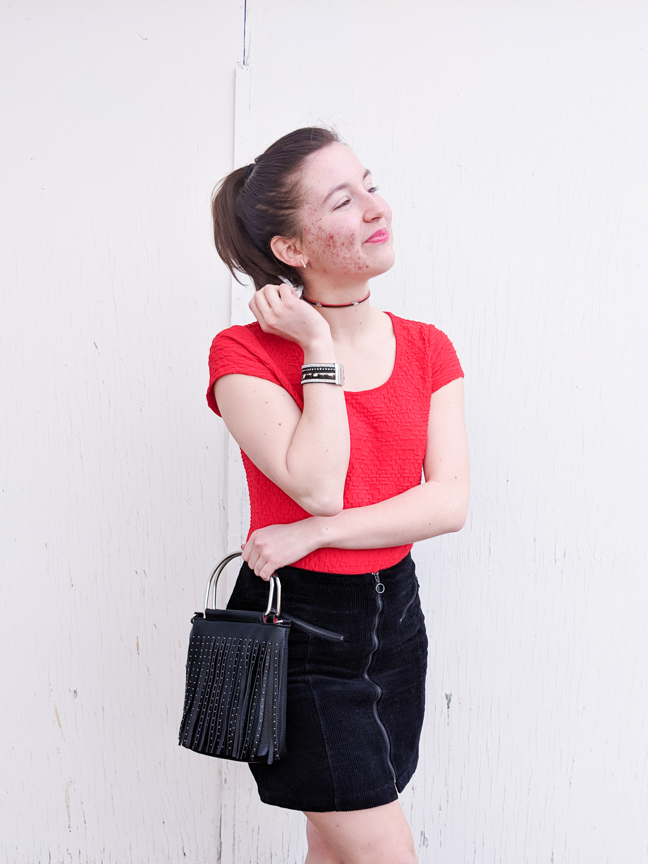 red and black Valentine's Day Outfit