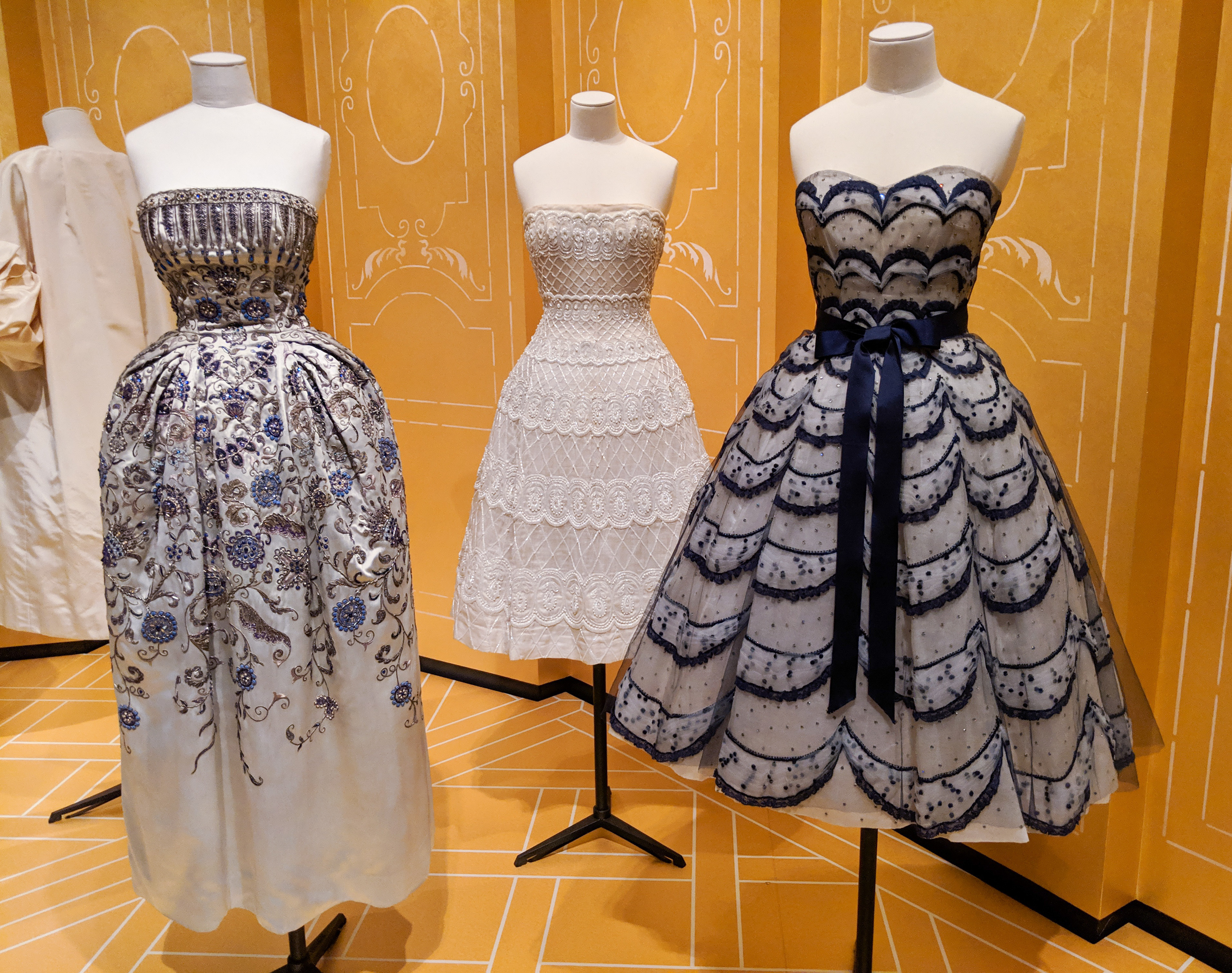 vintage fit-and-flare Dior dresses