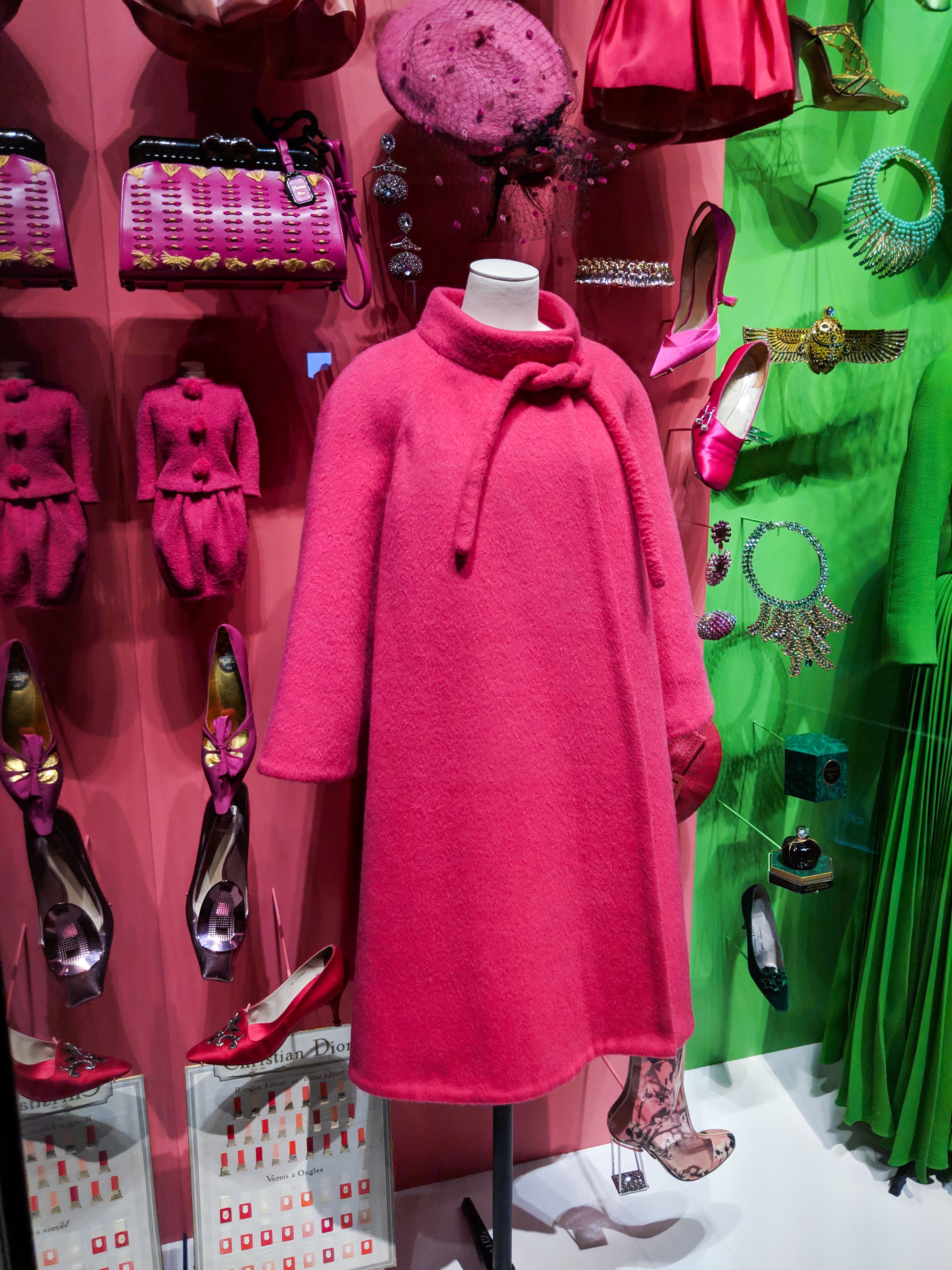 pink Dior cape