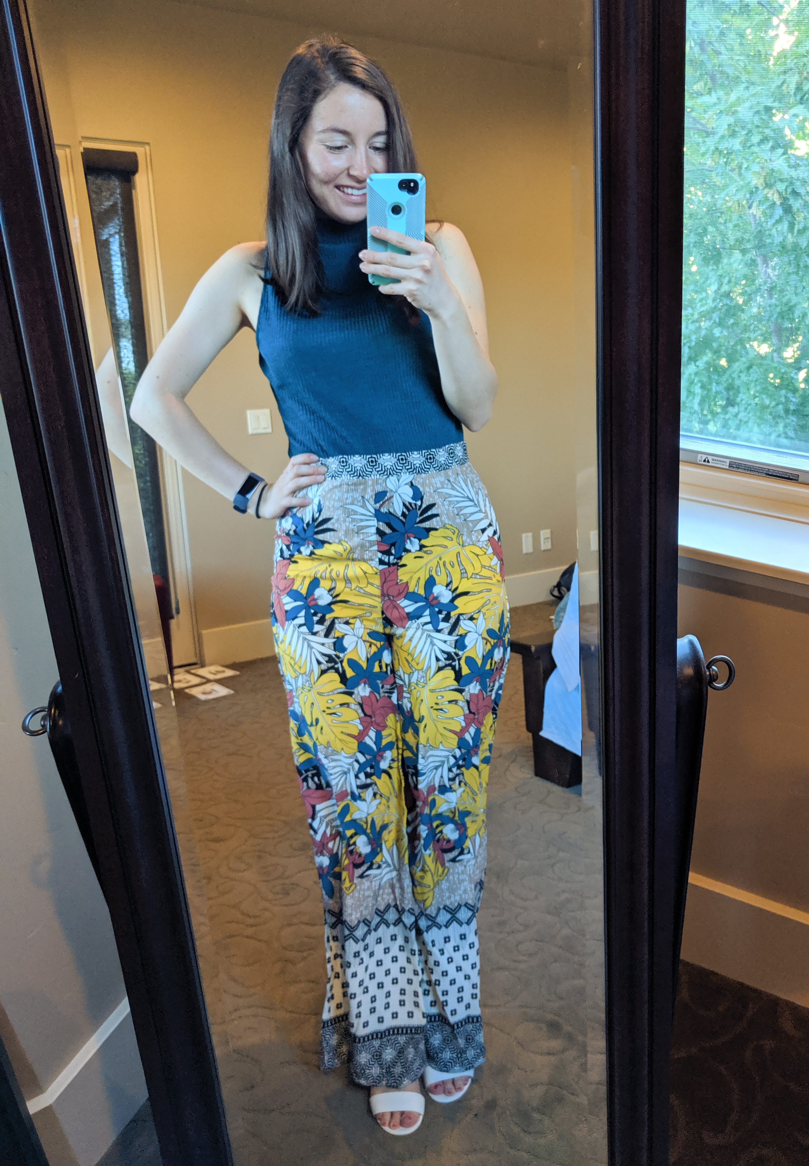 patterned palazzo pants from Francesca's