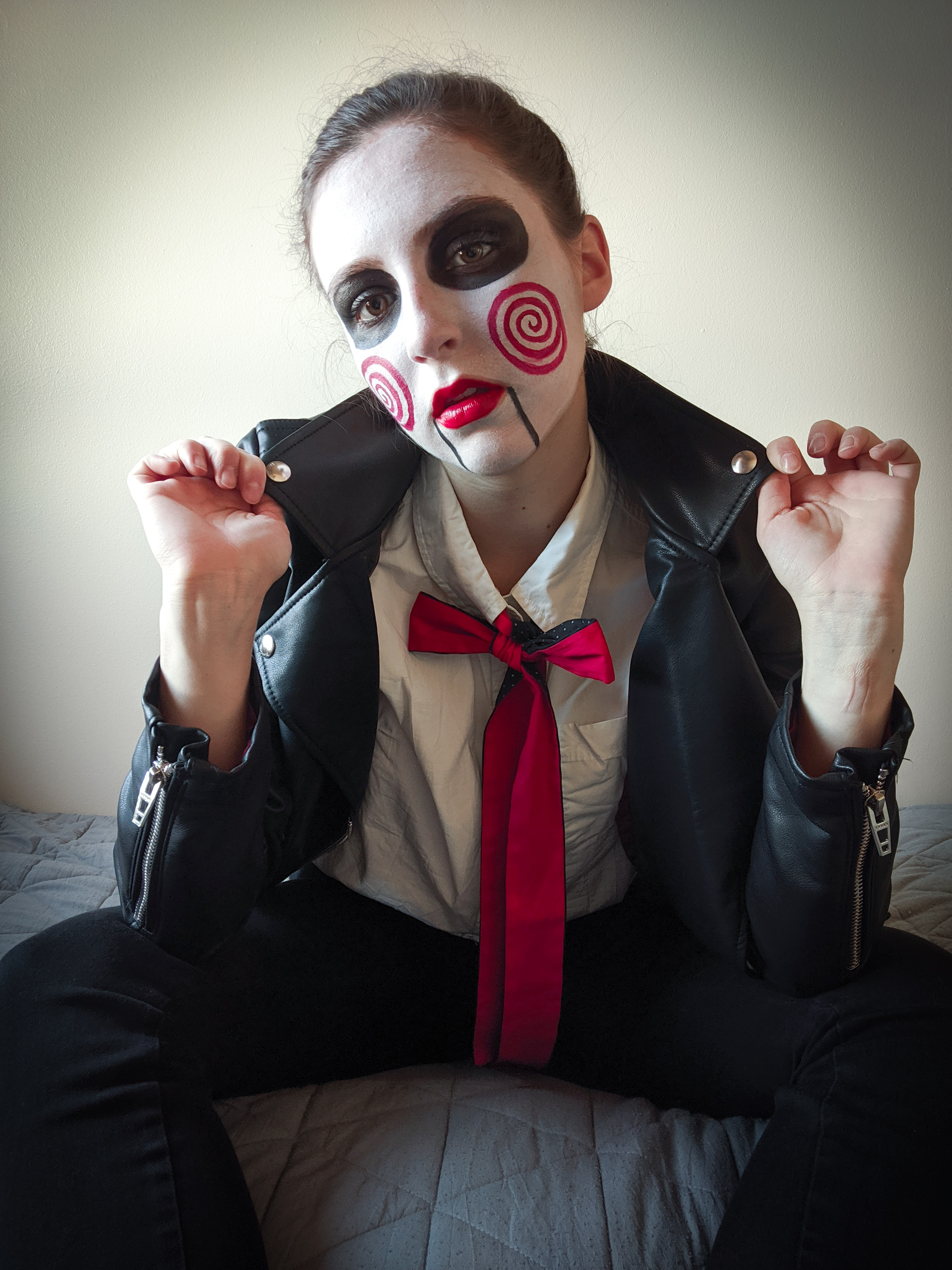 Saw, creepy, scary costume, Billy the Puppet