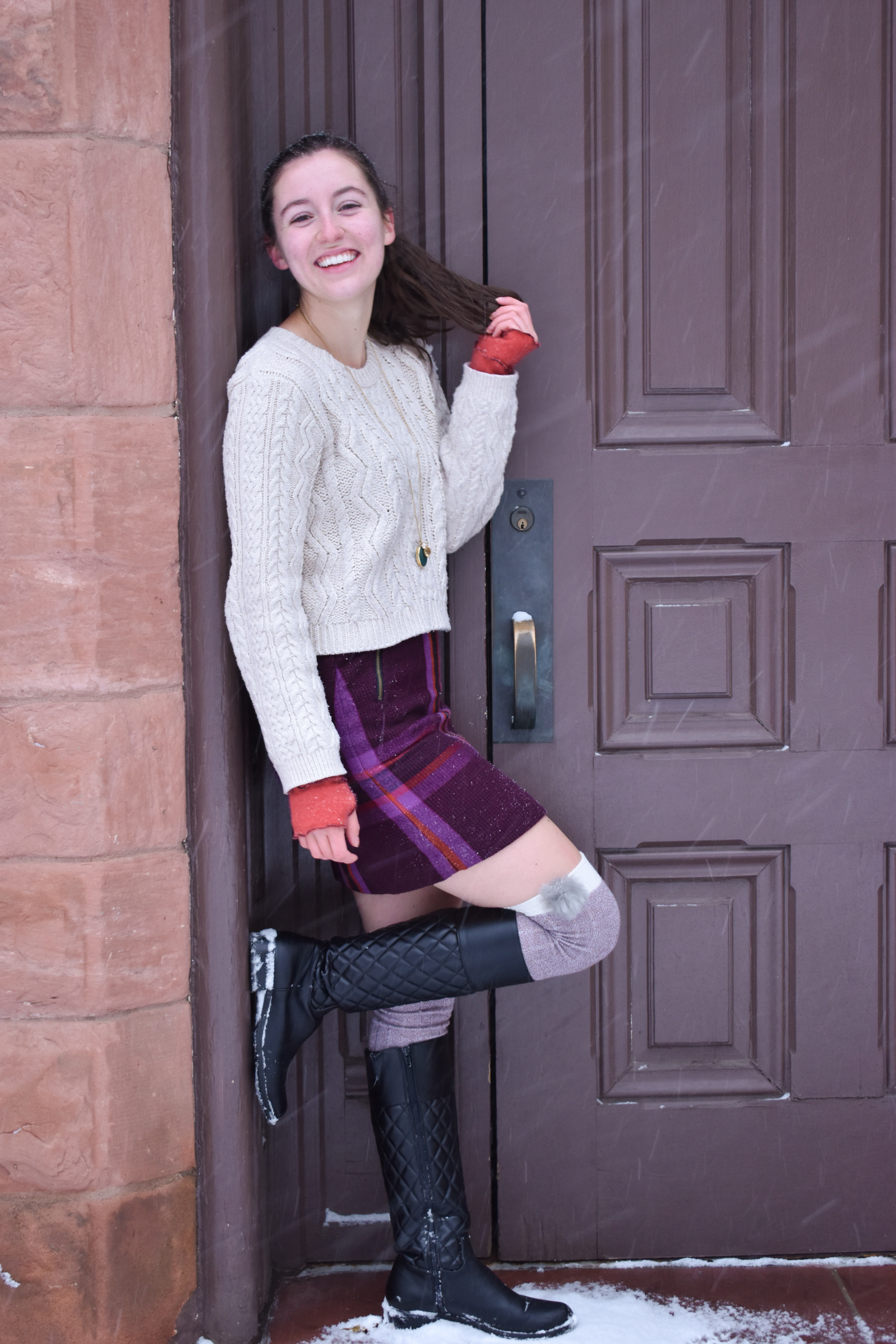 snow day, winter outfit, young fashion blogger, affordable fashion