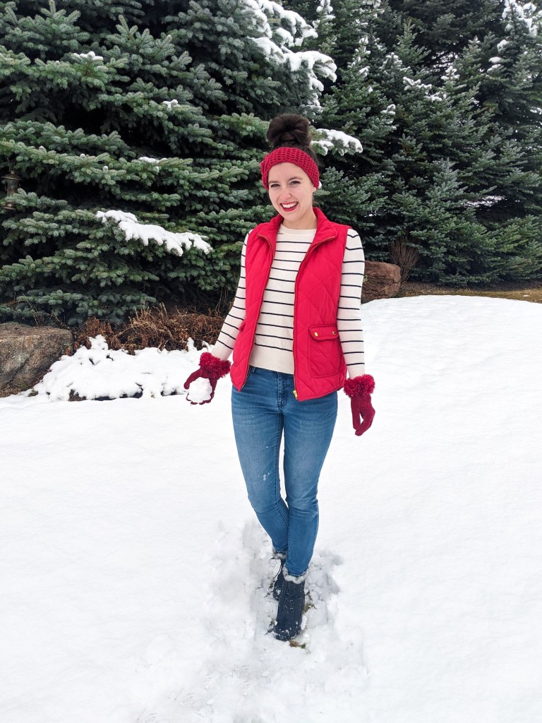 winter-style-red-vest-striped-sweater-earwarmer